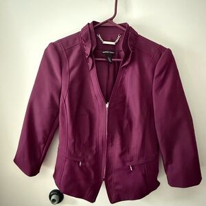 White House Black Market Burgundy Blazer